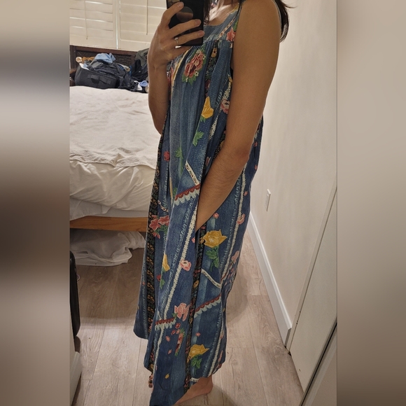 Printed Denim Dress - Picture 5 of 5